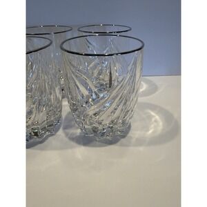 Lenox Debut Platinum Crystal Double Old Fashioned Glasses Set of 8